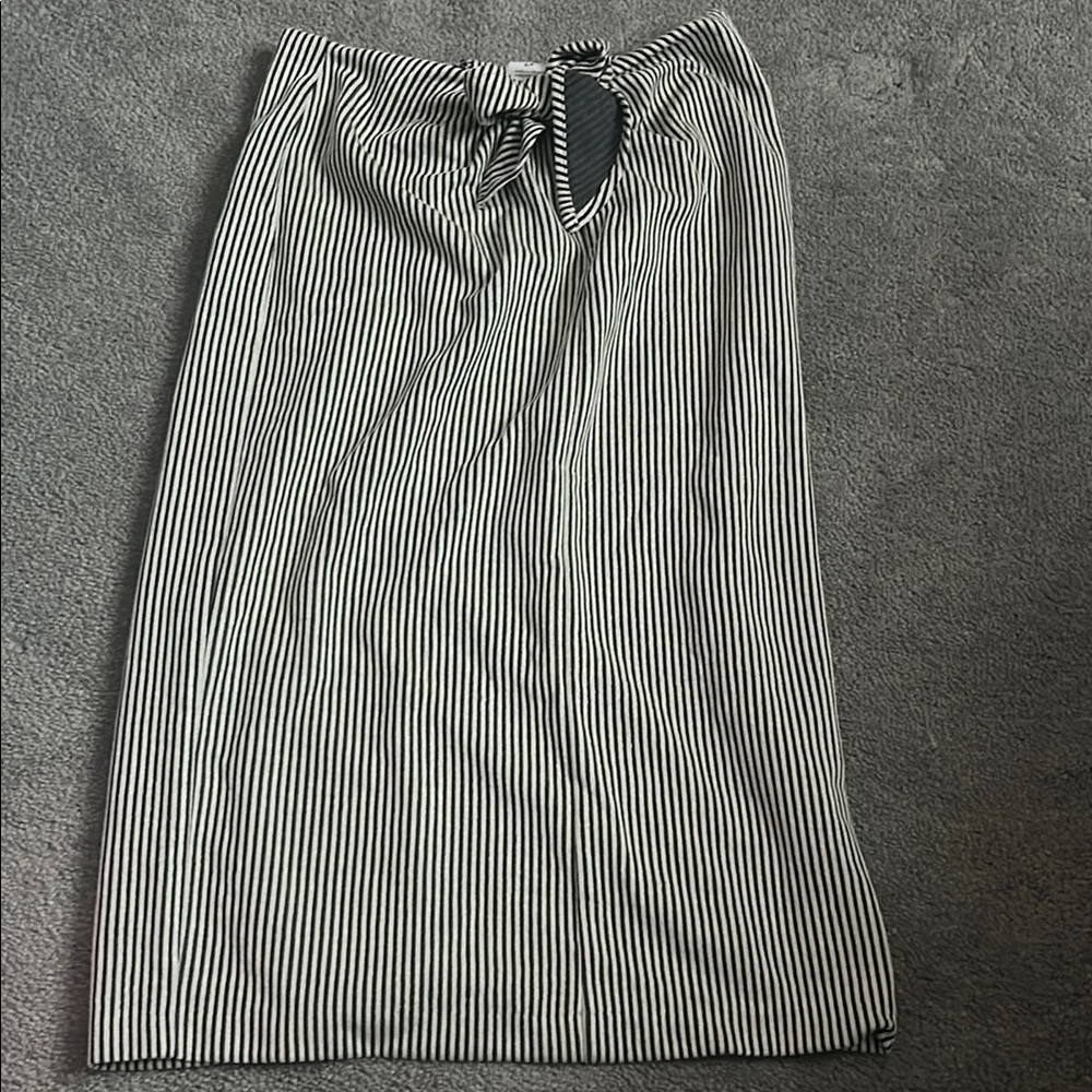 Striped Black and White Women's Skirt from Club Monaco